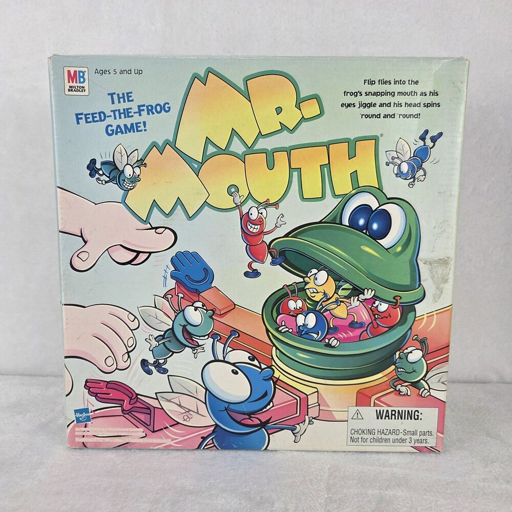 Mr Mouth Feed The Frog Game Vintage 1999 Milton Bradley Complete Tested